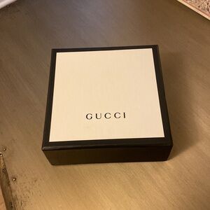 Gucci Black Box with White Dust Bag